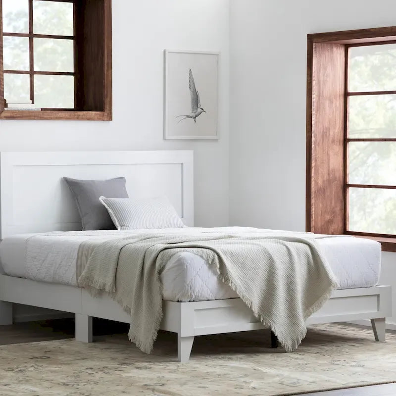 Letto a piattaforma classico in legno