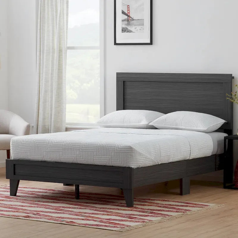 Letto a piattaforma classico in legno