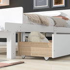 Letto matrimoniale con panca sul fondo, 2 cassetti