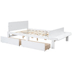 Letto matrimoniale con panca sul fondo, 2 cassetti