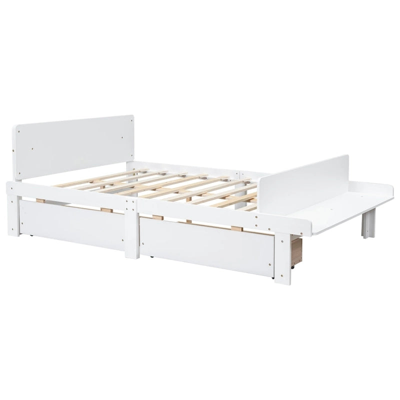Letto matrimoniale con panca sul fondo, 2 cassetti