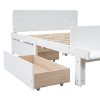 Letto matrimoniale con panca sul fondo, 2 cassetti