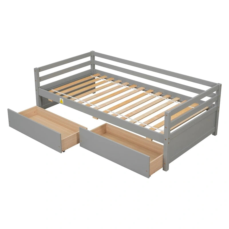 Divano letto con due cassetti contenitore