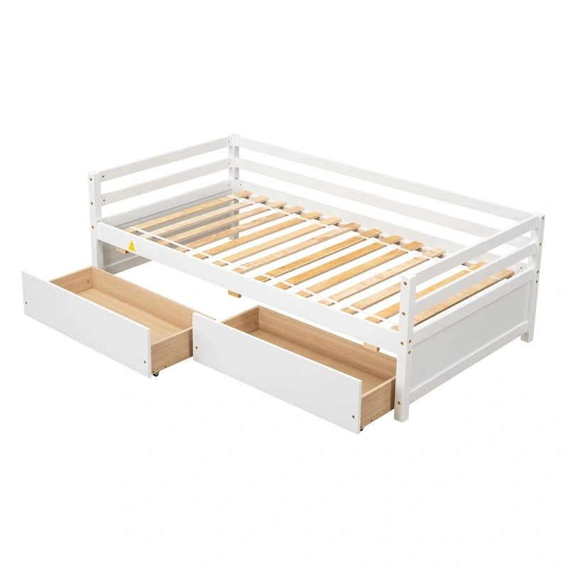 Divano letto con due cassetti contenitore