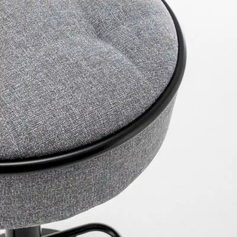 Set di 2 sgabelli da bar rotondi con contenitore, sgabello da bar regolabile in altezza in similpelle, sgabello girevole a 360° altezza bancone, sedia da bar senza braccioli