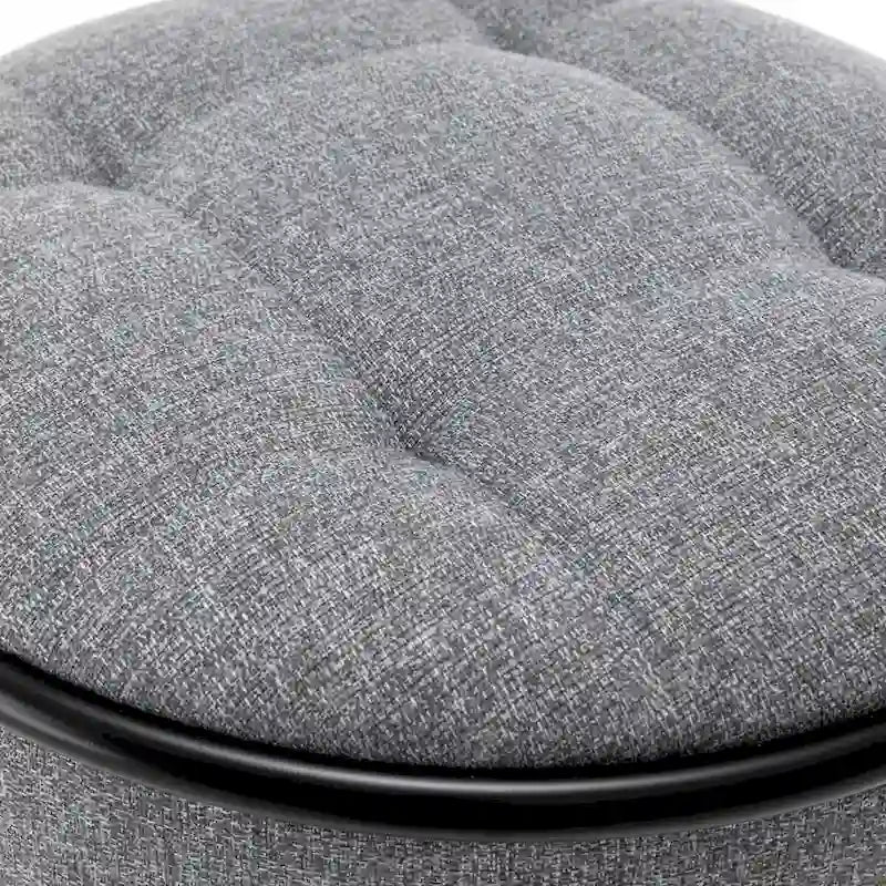 Set di 2 sgabelli da bar rotondi con contenitore, sgabello da bar regolabile in altezza in similpelle, sgabello girevole a 360° altezza bancone, sedia da bar senza braccioli