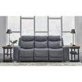  Mindanao Steel Power Reclining Sofa - 89W x 42D x 43H