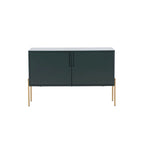 Consolle a credenza verde con cassetti, credenza/buffet per soggiorno e cucina - 122,9 cm
