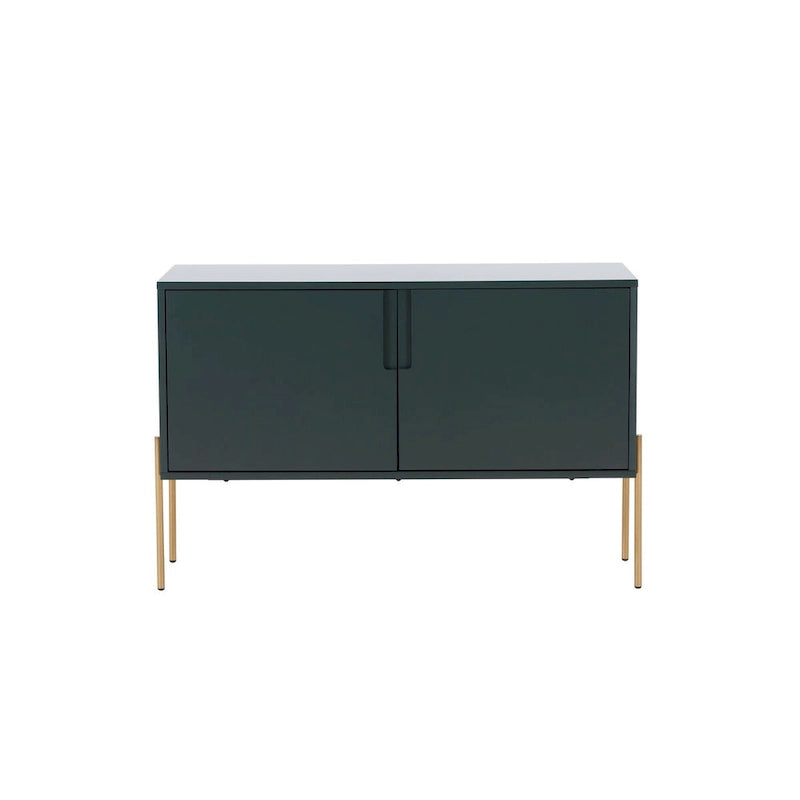 Consolle a credenza verde con cassetti, credenza/buffet per soggiorno e cucina - 122,9 cm