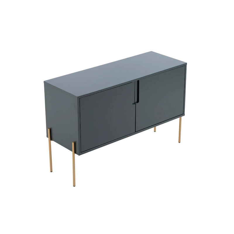 Consolle a credenza verde con cassetti, credenza/buffet per soggiorno e cucina - 122,9 cm