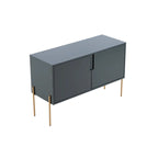 Consolle a credenza verde con cassetti, credenza/buffet per soggiorno e cucina - 122,9 cm