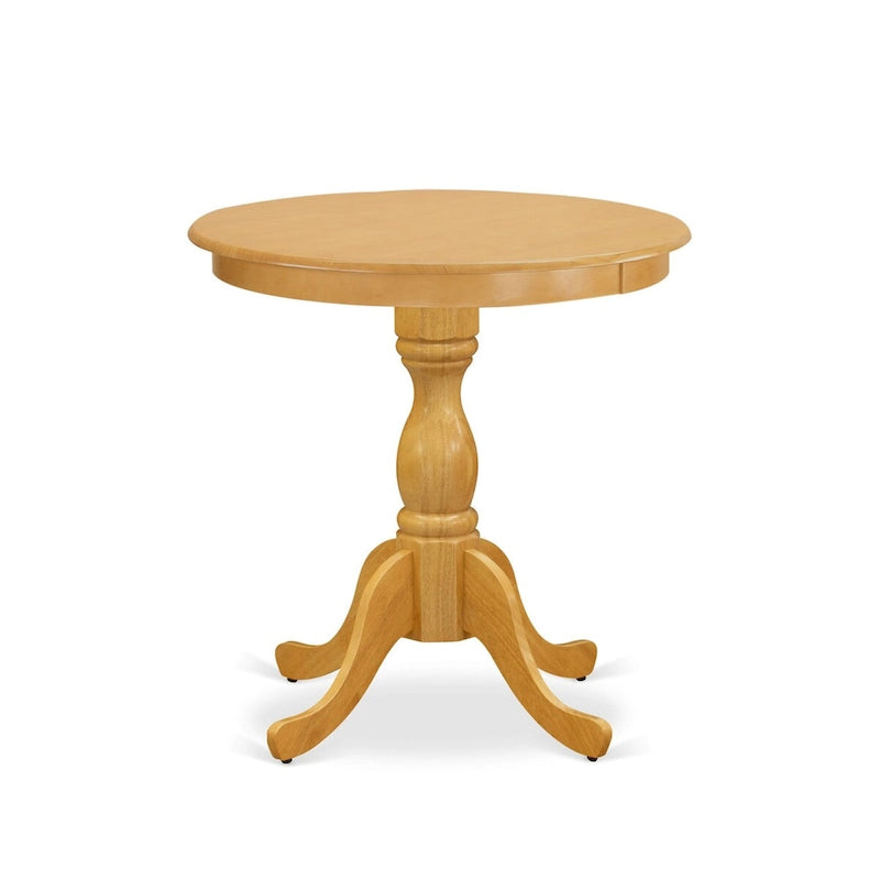 Set da Pranzo di 3 Pezzi Contenente un Tavolo Rotondo e 2 Sedie da Cucina, Rovere (Opzioni di Seduta)