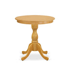 Set da Pranzo di 3 Pezzi Contenente un Tavolo Rotondo e 2 Sedie da Cucina, Rovere (Opzioni di Seduta)