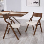 Set di 2 sedie da pranzo pieghevoli imbottite