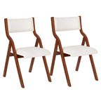 Set di 2 sedie da pranzo pieghevoli imbottite