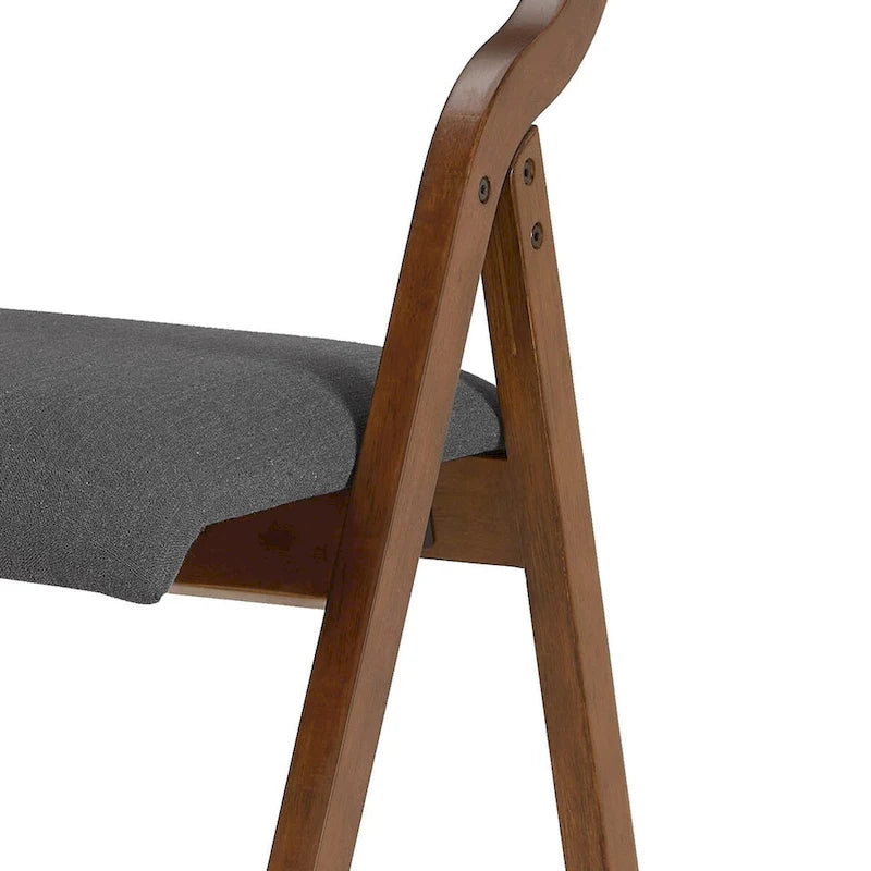 Set di 2 sedie da pranzo pieghevoli imbottite