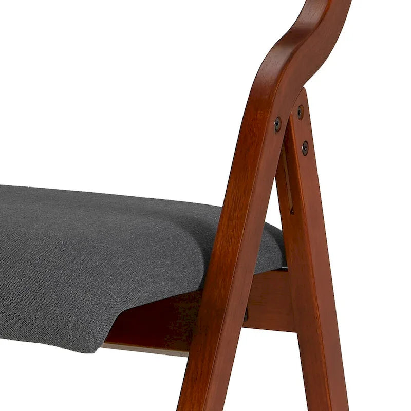 Set di 2 sedie da pranzo pieghevoli imbottite