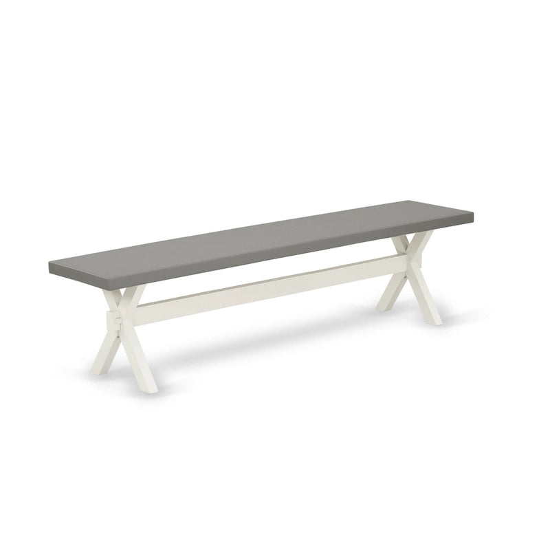 Set da pranzo - un tavolo da pranzo e sedie Parsons in lino grigio, bianco sporco (Opzioni pezzi)