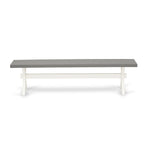 Set da pranzo - un tavolo da pranzo e sedie Parsons in lino grigio, bianco sporco (Opzioni pezzi)