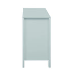 Mobile per Ingresso in Stile Onda Moderno con 3 Ripiani Regolabili, Credenza con 2 Ante e Tavolino Consolle con 3 Cassetti